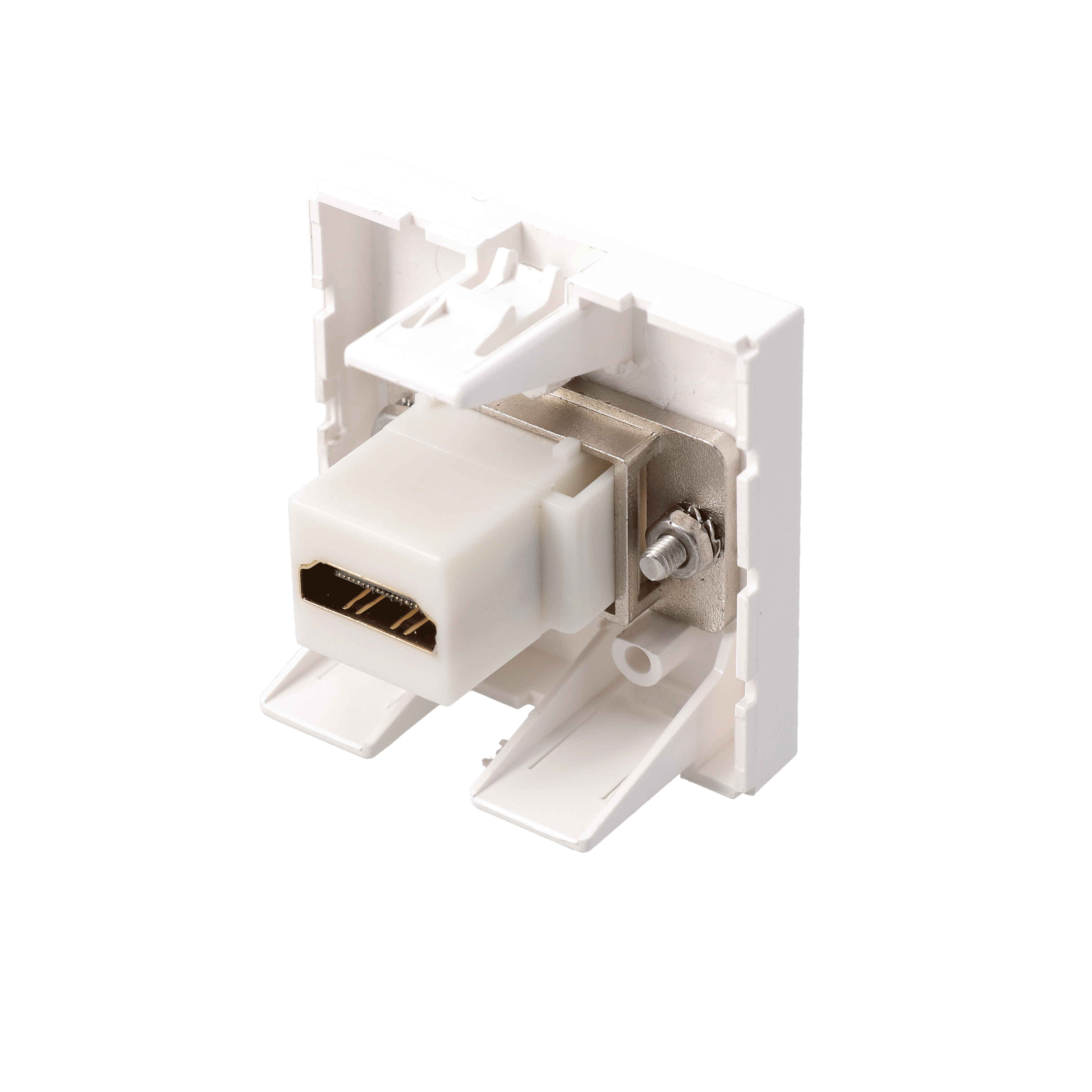 Adaptateur hdmi a mâle / hdmi a femelle - Adaptateur hdmi a coudé à 90° m/f  - or - 0m15 - Ref 7915 - Cordons et adaptateurs