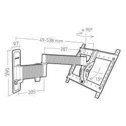 Cordons TV 9.52 mm mâle / TV 9.52 mm femelle