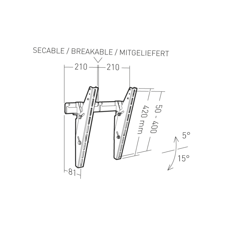 APPLIK 2531 -  Support inclinable universel