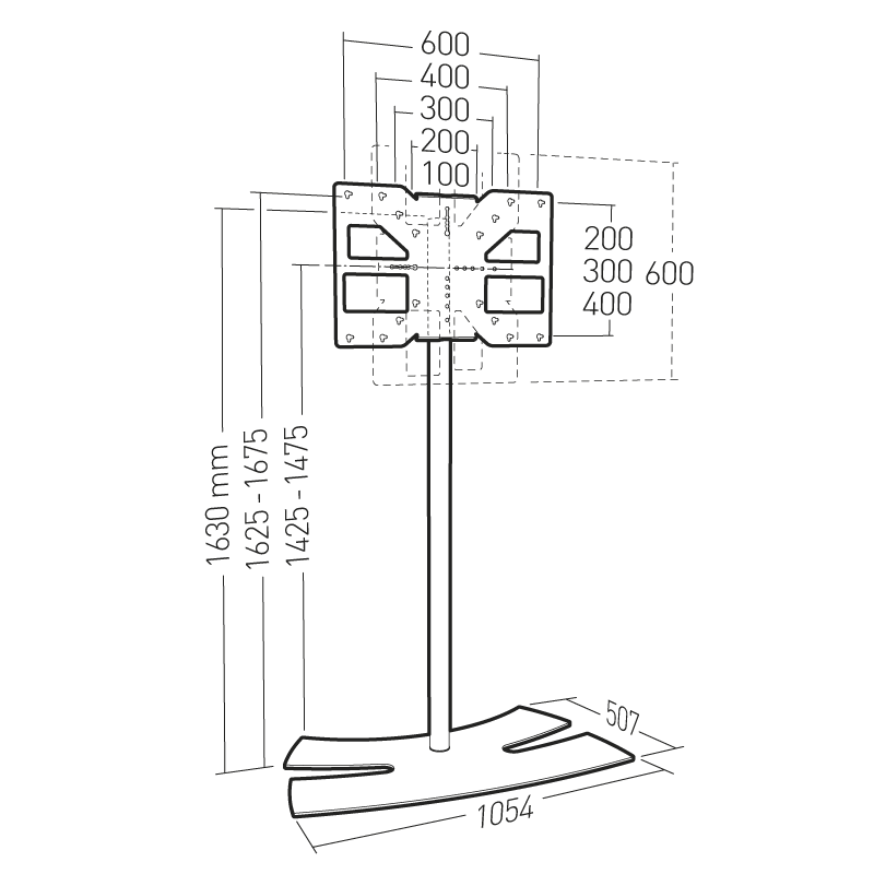 Stainless steel support TV antennaBanten