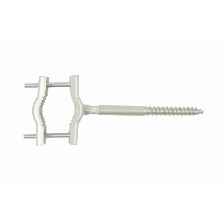 Collier tire-fond Ø 12, pointe en vrille, long. 15 cm à 2 mâchoires