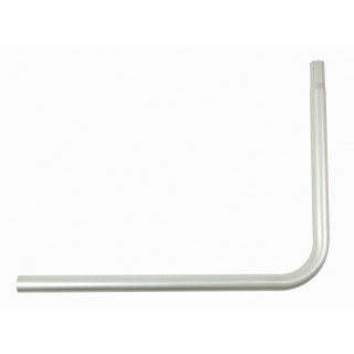 Bras de déport pour parabole, Ø 50 x 1,5, long. 94 cm, coude 70 cm
